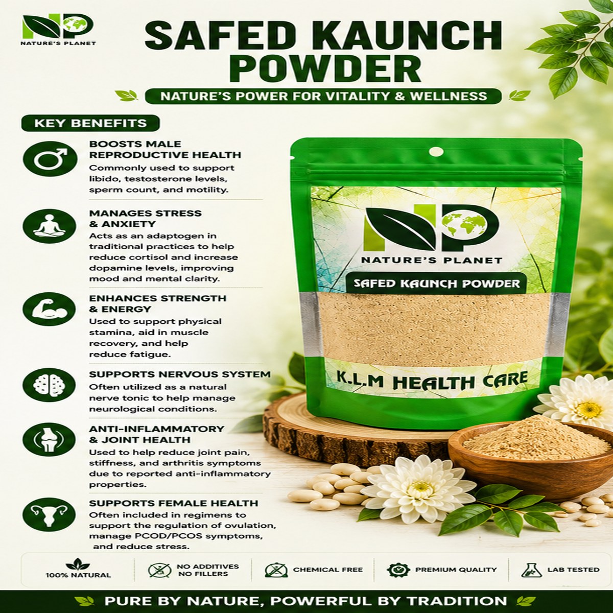 Safed Kauch Powder